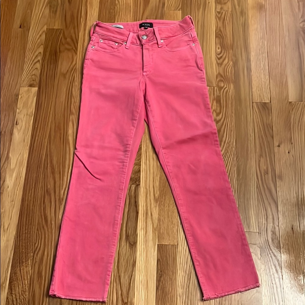 NYDJ Pink Ankle Cropped Jeans